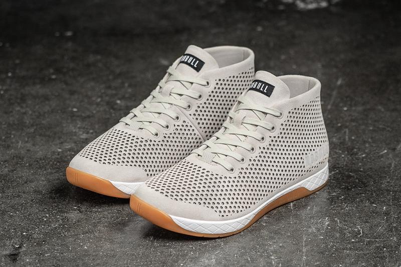 Women's Nobull Dust Suede Mid Trainers Dark / Grey | SG L2844I